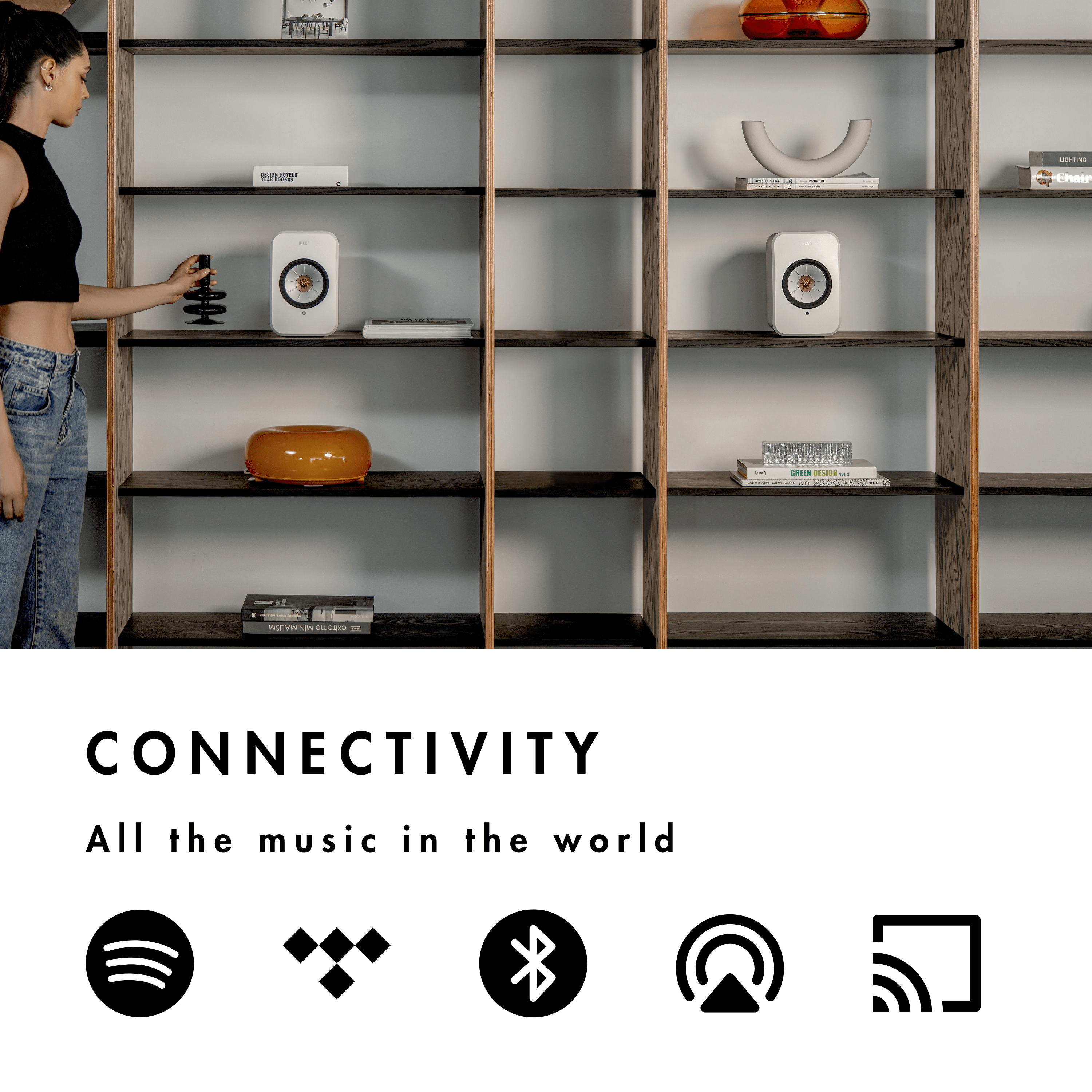 KEF LSX II Wireless HiFi Speaker (w/ P1 Desk Pad Bundle)