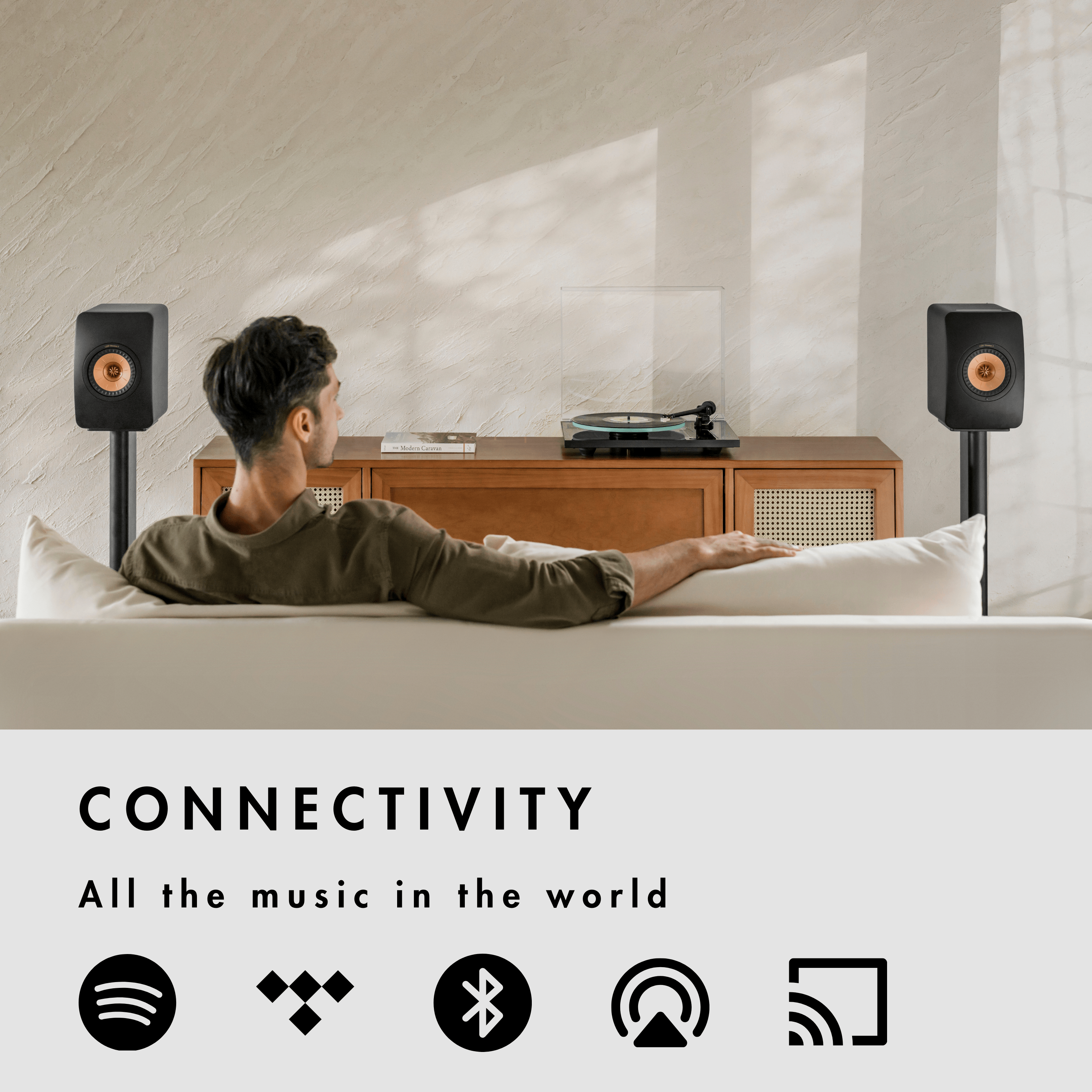 KEF LS50 Wireless II HiFi Speaker (w/ S2 Stand Bundle)