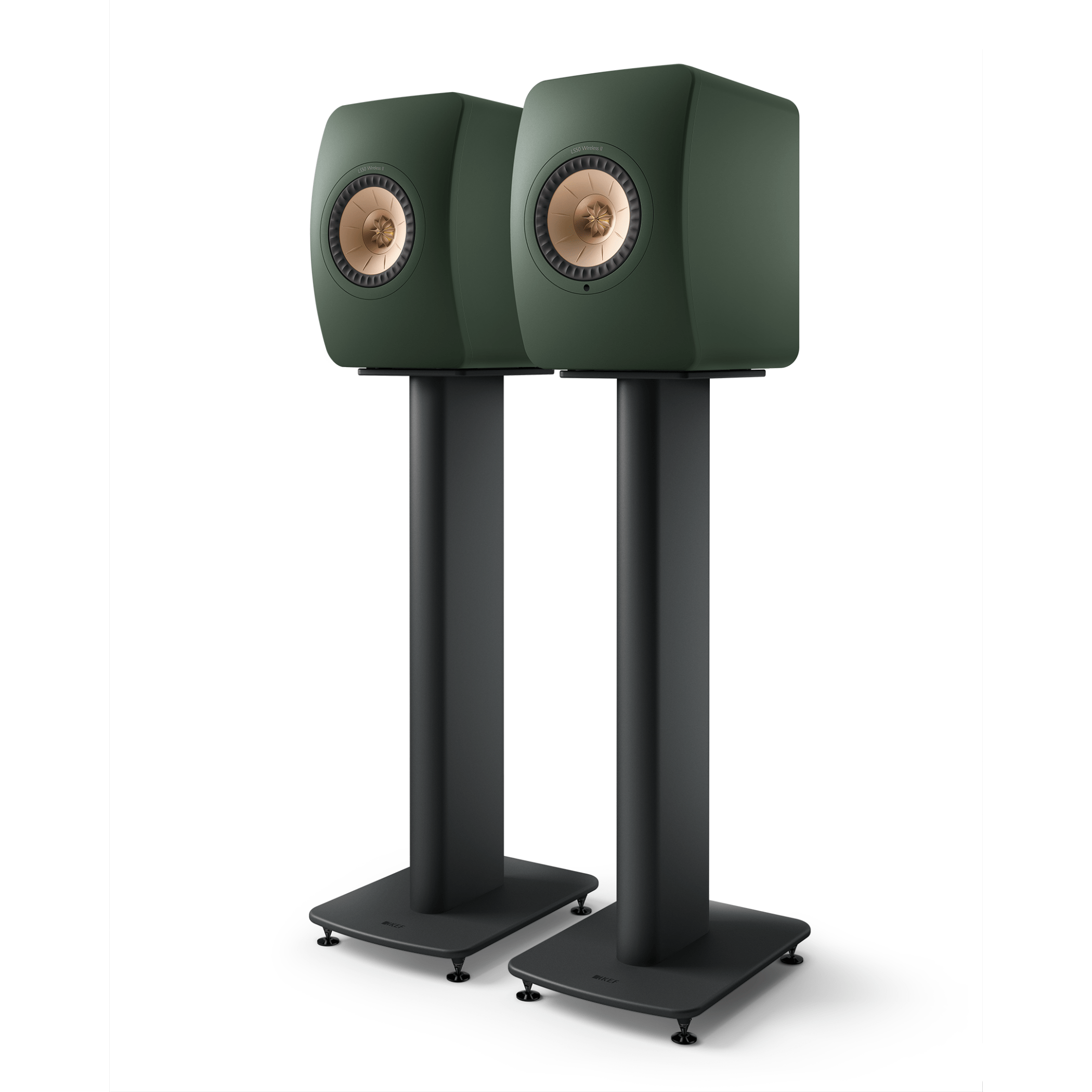 KEF LS50 Wireless II HiFi Speaker (w/ S2 Stand Bundle)