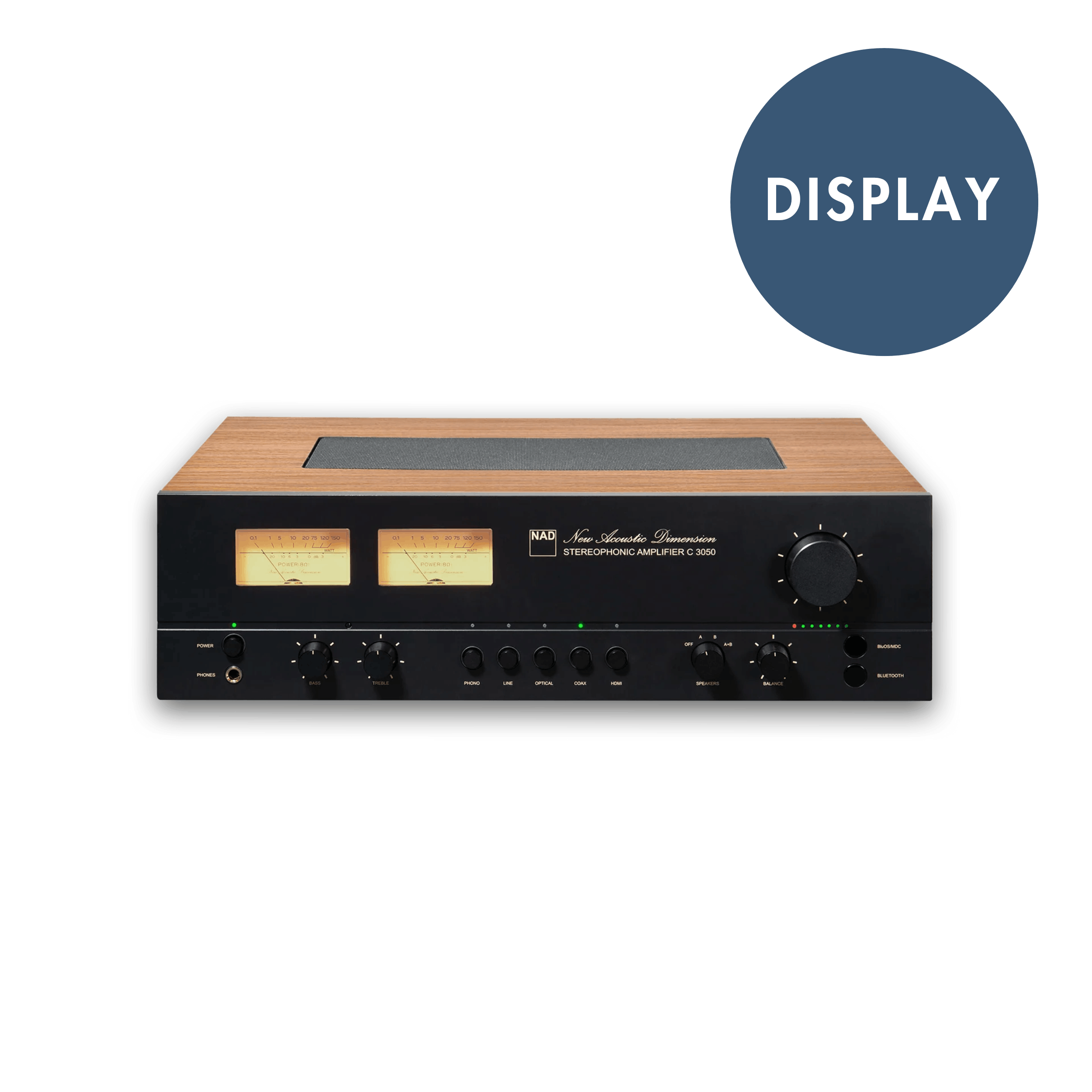 NAD C 3050 Stereophonic Amplifier with MDC2 BluOS 2i Chip (Clearance | Display)