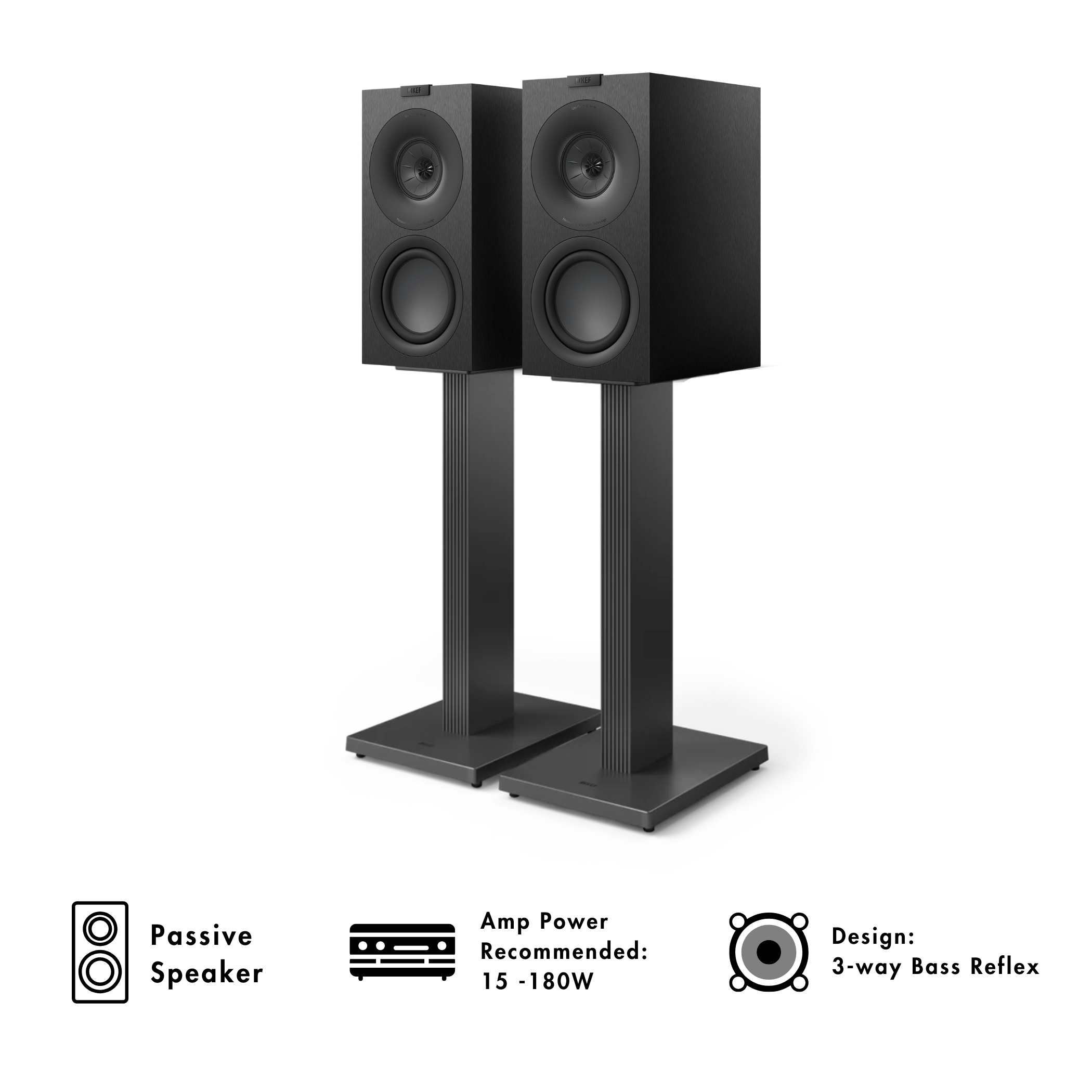 KEF 3WAY Q Concerto  美品 Amazon.com: KEF Q Concerto Meta Three-Way Bookshelf Speaker - Pair