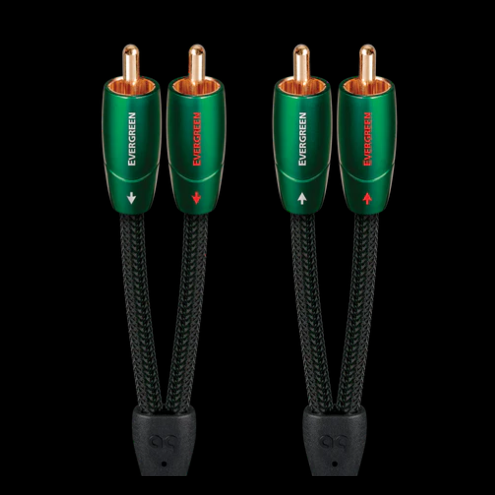Audioquest Evergreen RCA-RCA 1 AudioQuest Evergreen Analog Audio Interconnect Cable – Atlas Sound & Vision