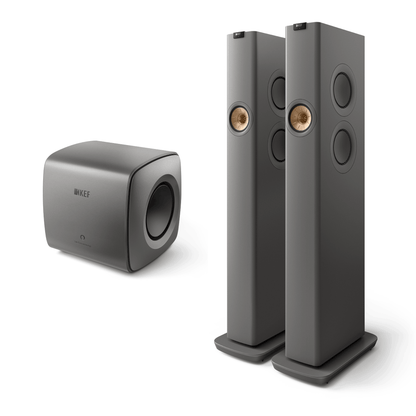 KEF LS60 Wireless HiFi Speaker with KC62 Subwoofer Bundle
