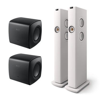 KEF LS60 Wireless HiFi Speaker + KC62 Subwoofer Bundle