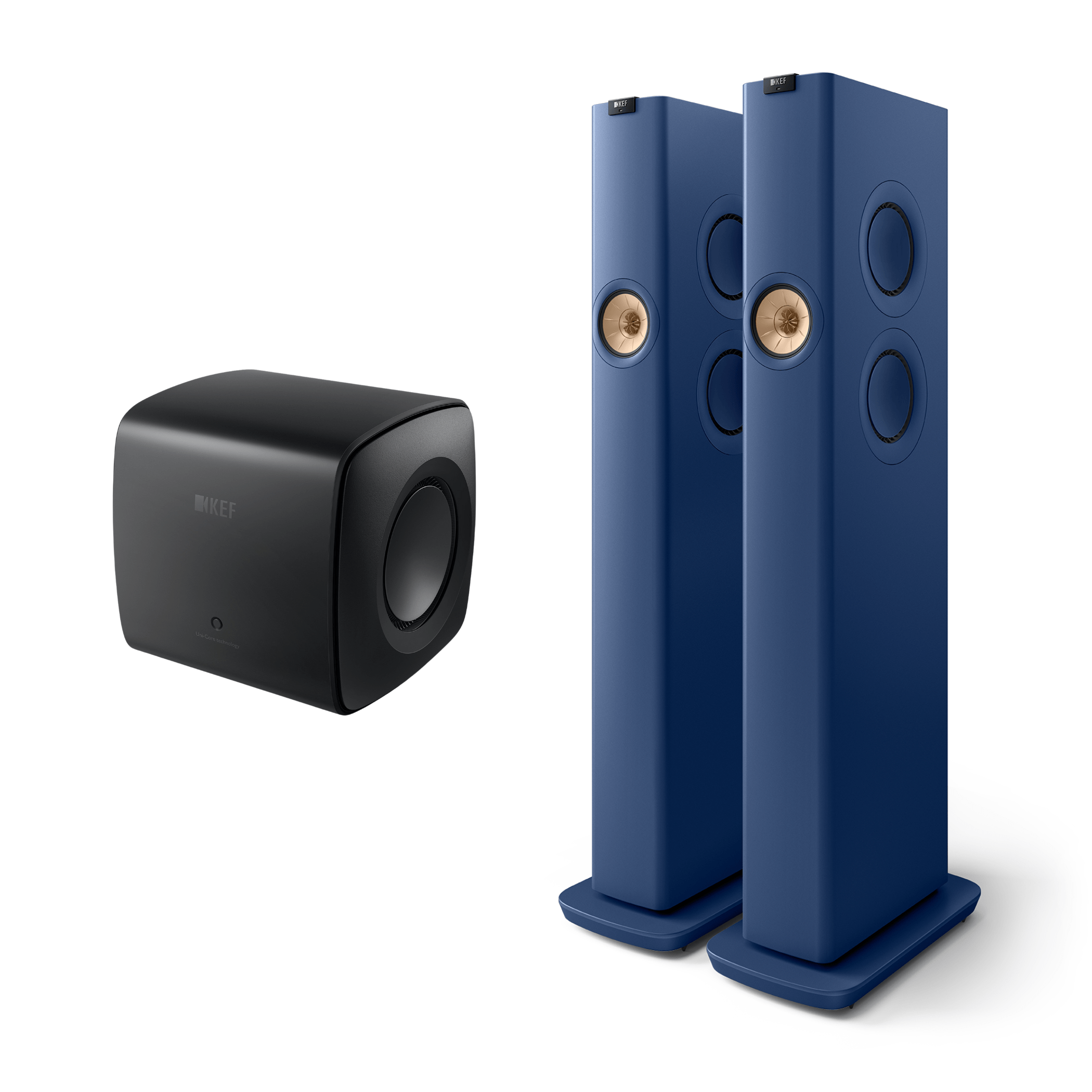 KEF LS60 Wireless HiFi Speaker + KC62 Subwoofer Bundle