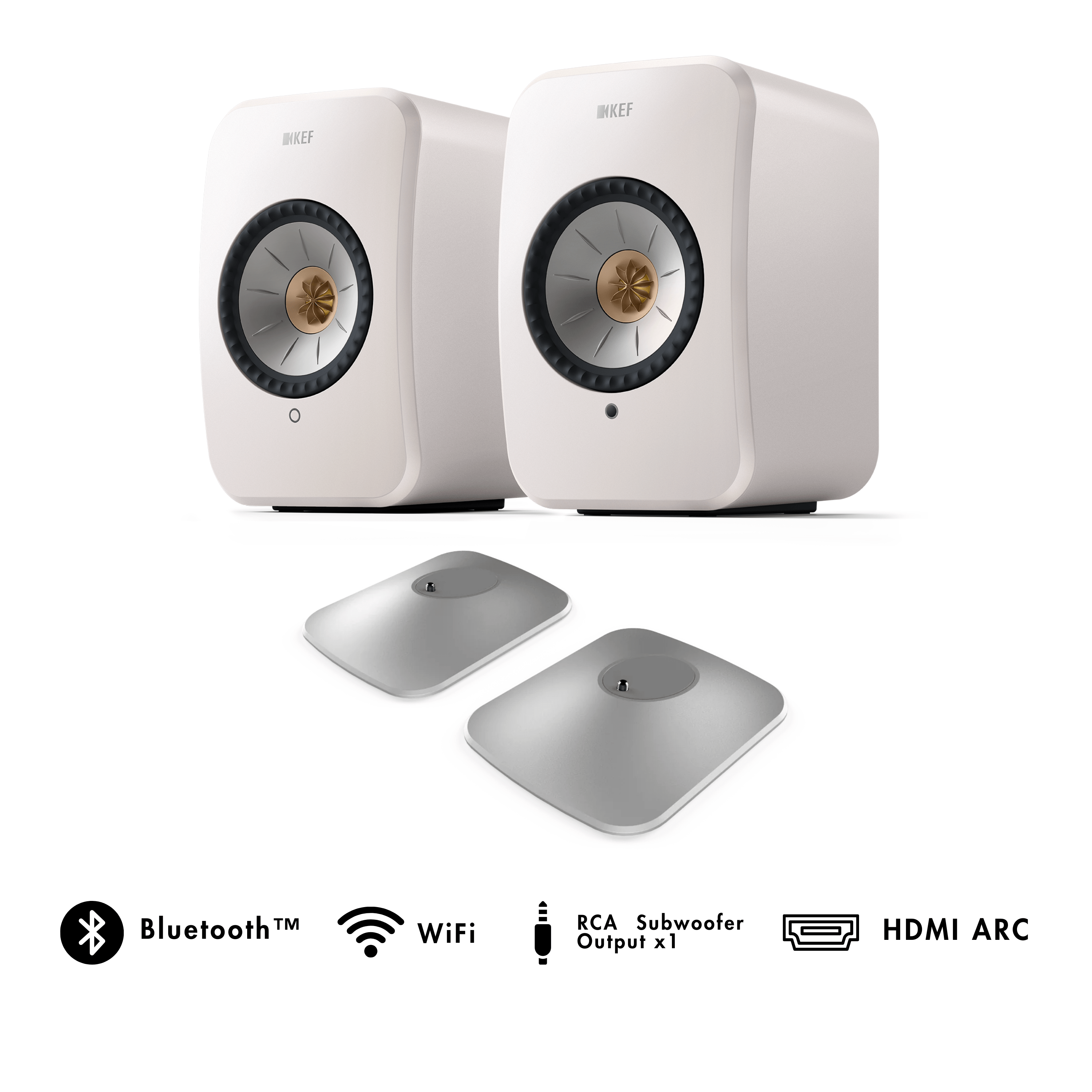 KEF LSX II & P1 Desk Pad Bundle