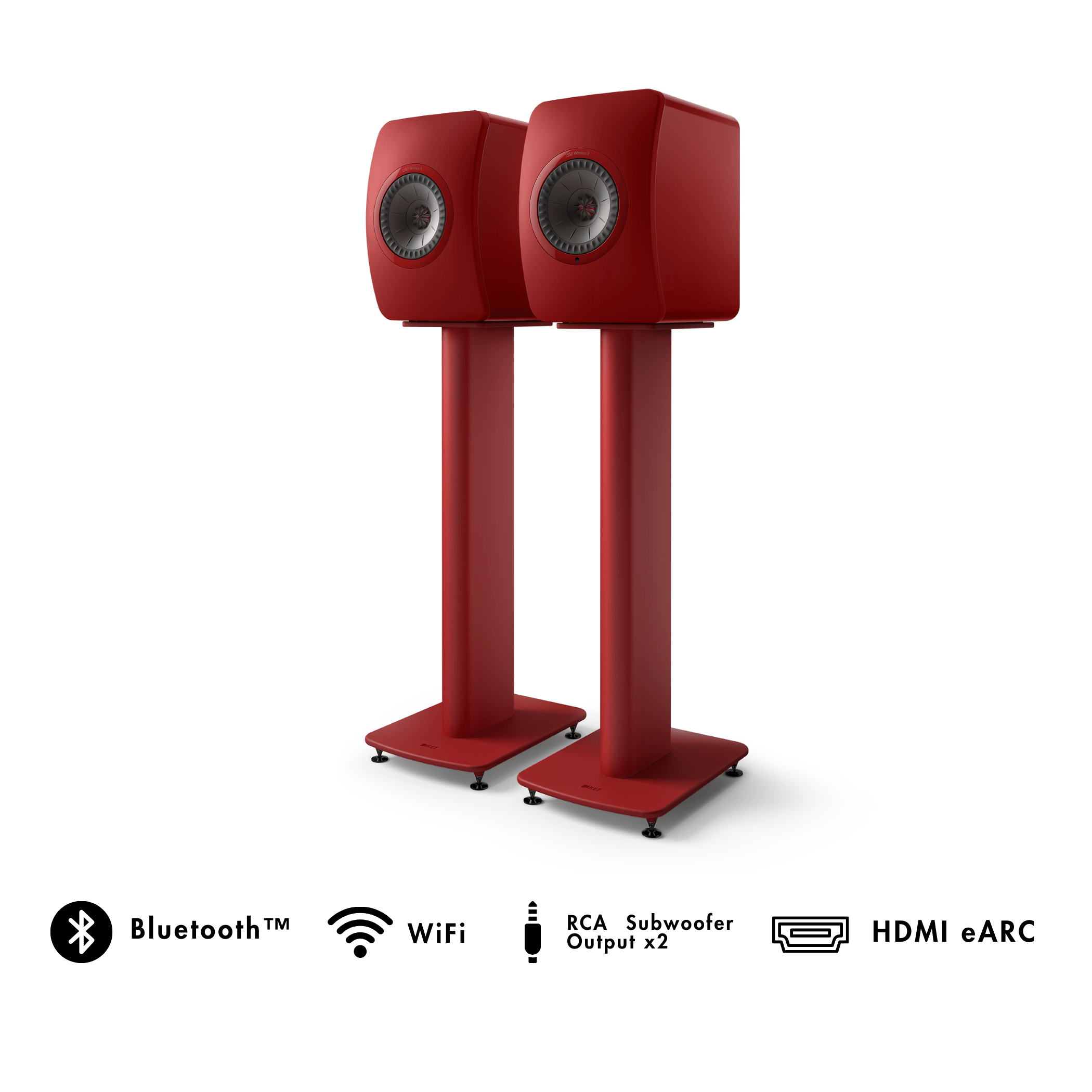 KEF LS50 Wireless II HiFi Speaker + S2 Stands Bundle (Demo/Display | Clearance)