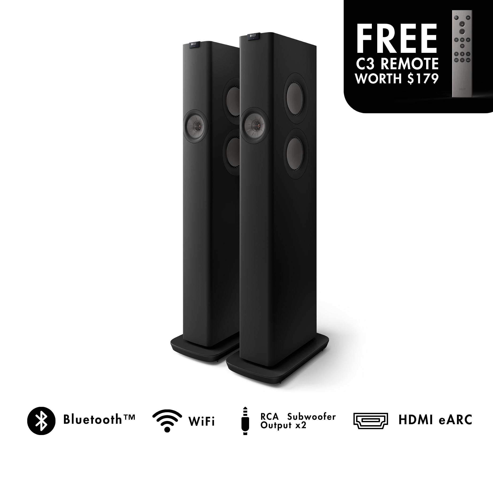 KEF LS60 Wireless HiFi Speakers