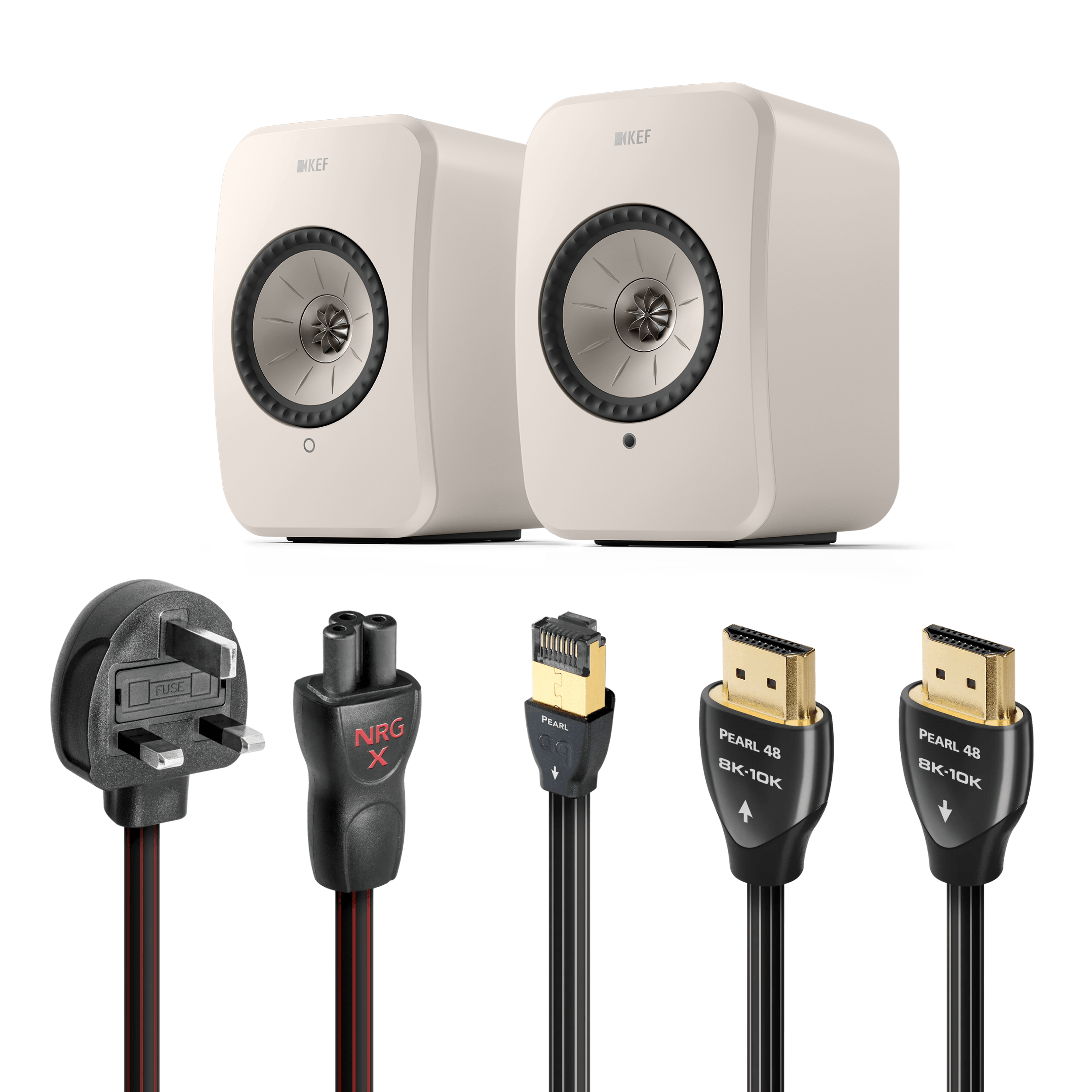 KEF LSX II LT & AudioQuest Cable Bundle