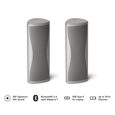KEF Muo Portable HiFi Bluetooth Speaker (Bundle of Two)