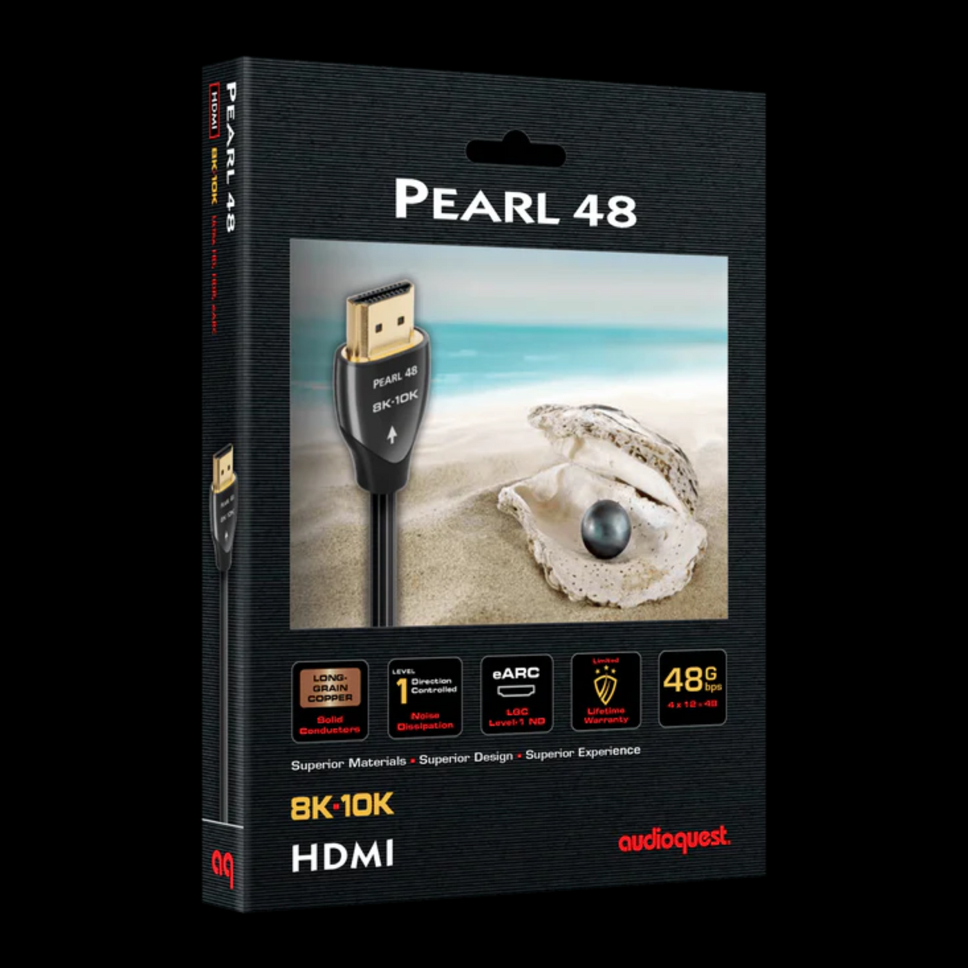 Audioquest Pearl | Câble HDMI Pearl 48 - Transfert jusqu'à 10K Ultra HD - 1.5 Mètres
