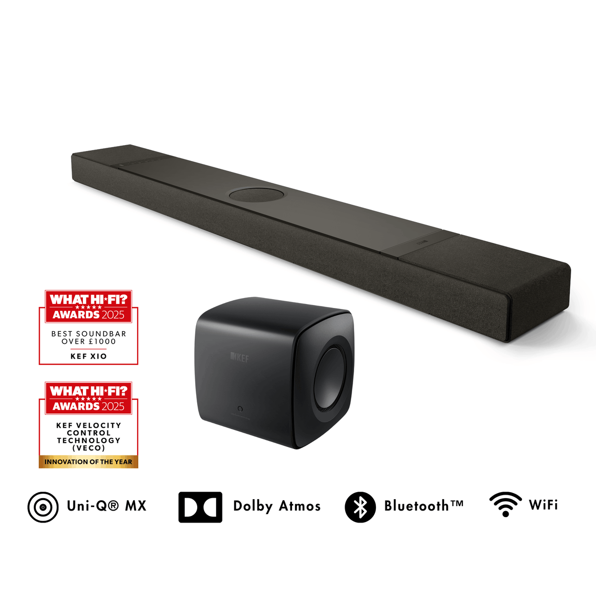 KEF XIO Soundbar with KC62 Subwoofer Bundle