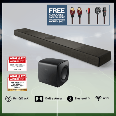 KEF XIO Soundbar with KC62 Subwoofer Bundle